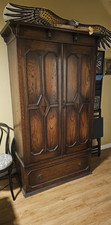 Antique Oak Armoire Wardrobe 2
