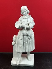 statue en biscuit Jeanne d’Arc ? accident et manque vendue en l'état 29 cm