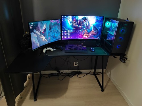 Bureau gaming noir idéal - bureau, l