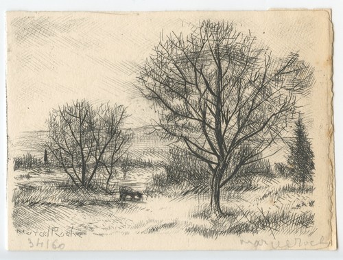 Roche marcel gravure 1956 - marcel,