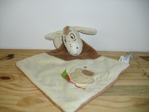Doudou plat carré bourriquet - plat,