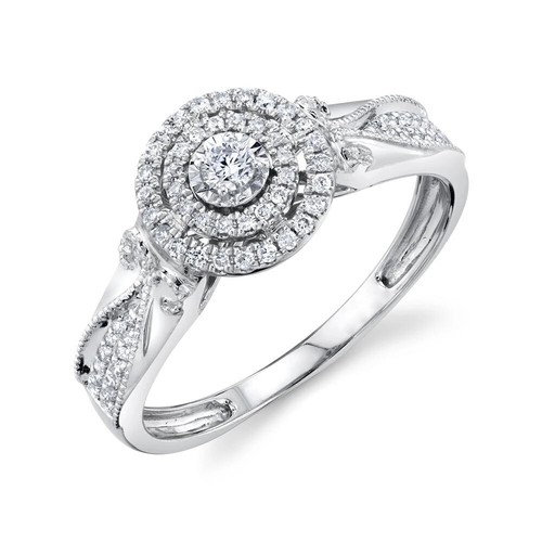 14k blanc anneau - blanc,