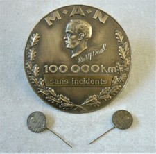  Camion MAN Diesel 100000 Km Sans Incidents médaille Insigne Emblème de Calandre