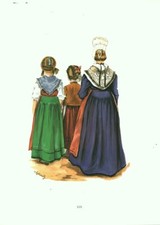 Gravure ancienne Alsace 1970