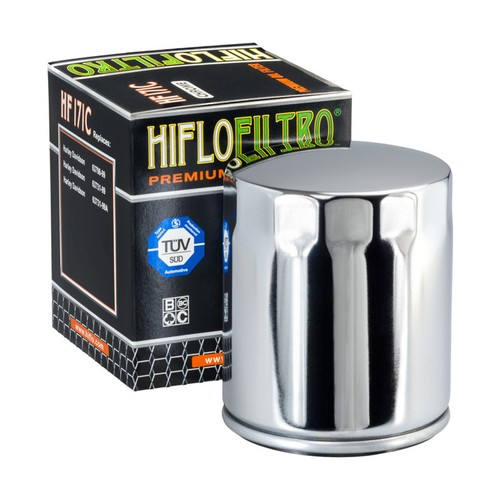 Filtre huile hiflo chromé - filtre,