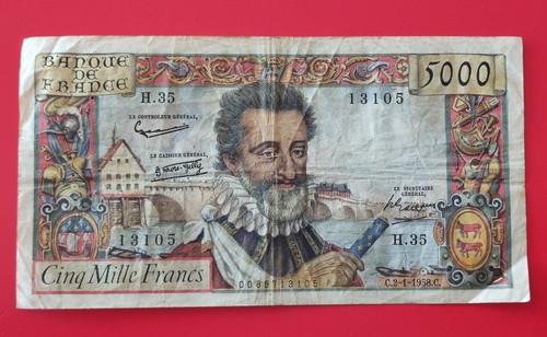 France billet 5000 - france, francs