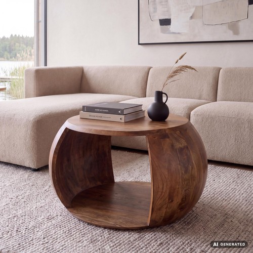 Table basse manguier - , bois