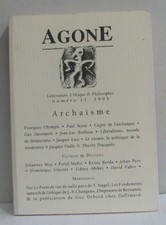 Agone littérature critique & philosophie n°11 1993|Collectif|Très bon état
