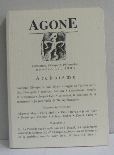 Agone littérature critique - , &