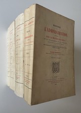 AUVERGNE . Georges Bonnefoy , Histoire de l'administration civile ... 4/4 vol .