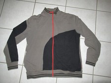  GILET-SWEAT  Homme " CELIO " 42  GRIS  /NOIR