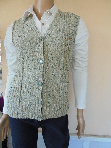 Gilet cardigan tweed - cardigan,