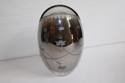Vase verre taillé - vase, en