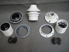 Douilles E 27 BLANCHE à portée (2) chemise filetée, bague de 57 mm (réf K2)