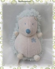 Doudou Peluche Hérisson Léon Bleu Et Blanc Tartine Et Chocolat