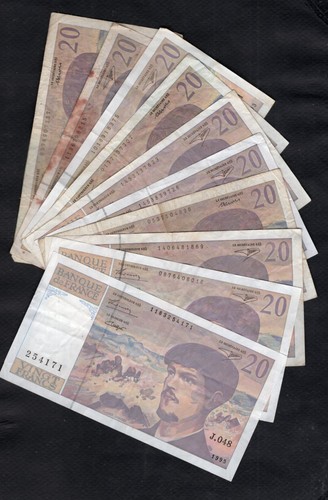 France lot billets de 20 - de,