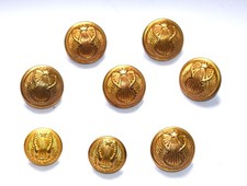 Lot de 8 boutons armée de l'air