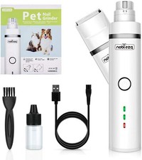 Nobleza - Broyeur à Ongles et Tondeuse à Cheveux pour Chien 2 en 1, Tondeuse Électrique pour Animaux