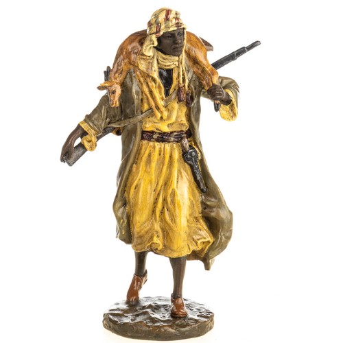 Sculpture chasseur arabe - sculpture,