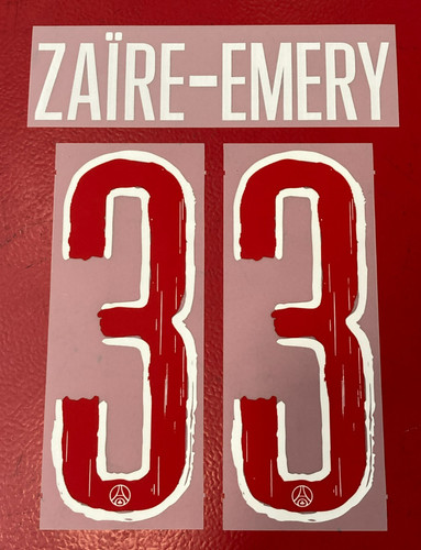 Flocage officiel zaire emery - officiel,