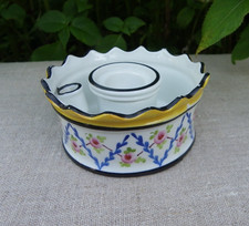 ENCRIER ANCIEN EN PORCELAINE DE LIMOGES - BAUMY SAVOYAUD - DÉBUT XXème