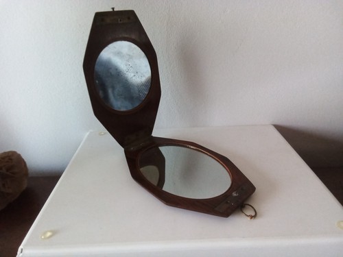Double miroir pliant - double, epoque