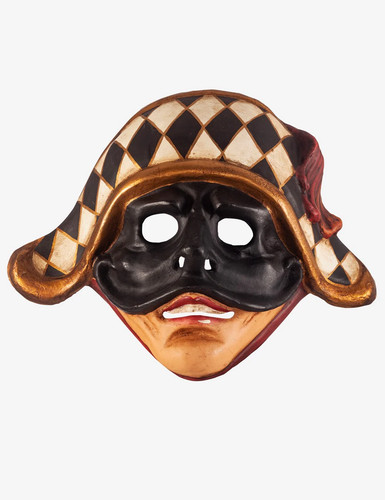 Visage arlequin masque - -,