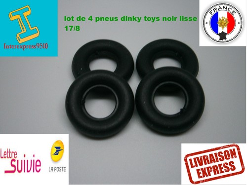 Lot pneus dinky - 4, noir