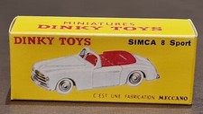 DINKY TOYS BOITE VIDE REPRO