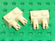 2 x LEGO Tan Brick with Pins ref 30526 / Set 7316 & 4482 AT-TE Star Wars