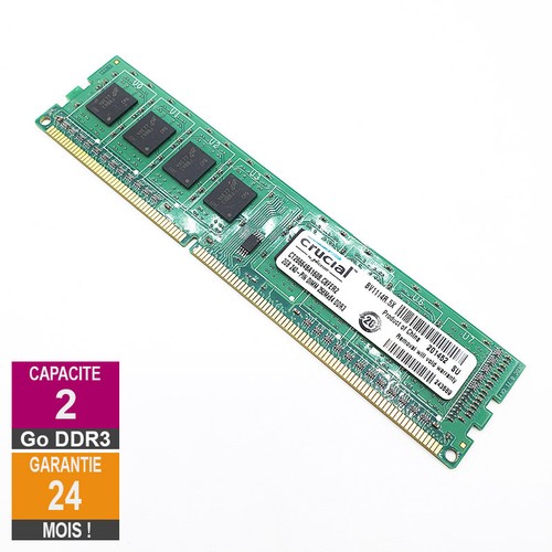Barrette mémoire 2go ram ddr3 - barrette,