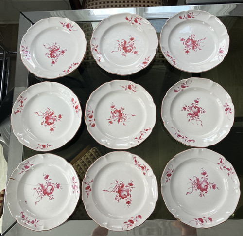 Série assiettes faience - assiettes,
