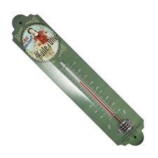 Thermomètre métal bombé