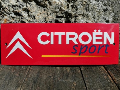 Plaque émaillée citroen - émaillée,