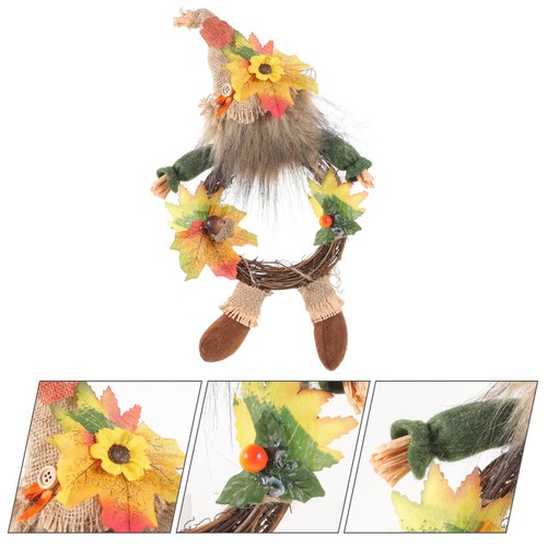 Couronne automne porte - couronne,