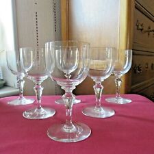 6 verres à EAU en cristal de baccarat modèle  Normandie signé H 16 cm L2