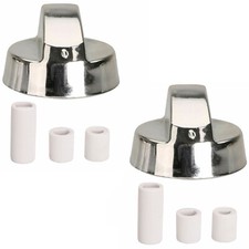 Argent Plaque de Cuisson Four Bouton Gaz Cuisinière Électrique Grille Contrôle &