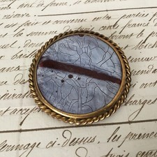 Broche vintage avec émail - broche,
