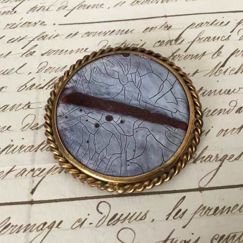 Broche vintage avec émail - vintage,