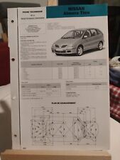 Fiche Technique De La Revue Technique Carrosserie Nissan Almera Tino N°192