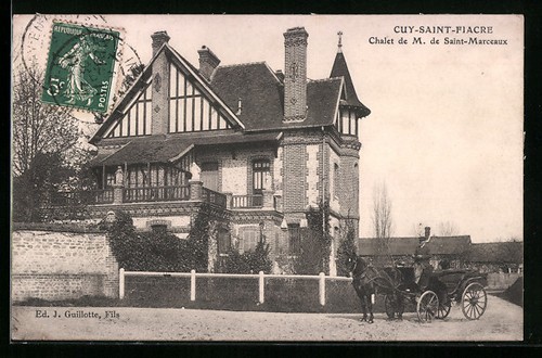 Cpa cuy saint fiacre chalet - cpa,