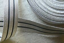 1 m GALON ARGENT de CAPITAINE (Fil métal) 26 mm  1 meter SLEEVE RANK for CAPTAIN