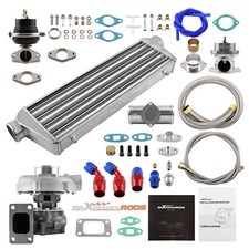 T3 T4 T04E Turbo Universel Stage III +Wastegate & Intercooler & dump valve Kit