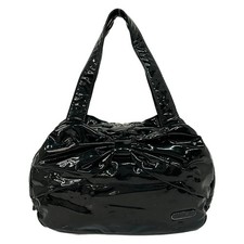 agnes b - Black PVC Shoulder