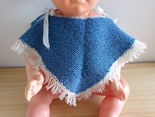 poncho ancien tricoté par