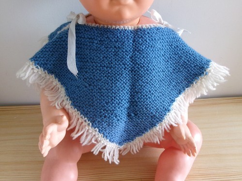 Poncho ancien tricoté par - ancien,