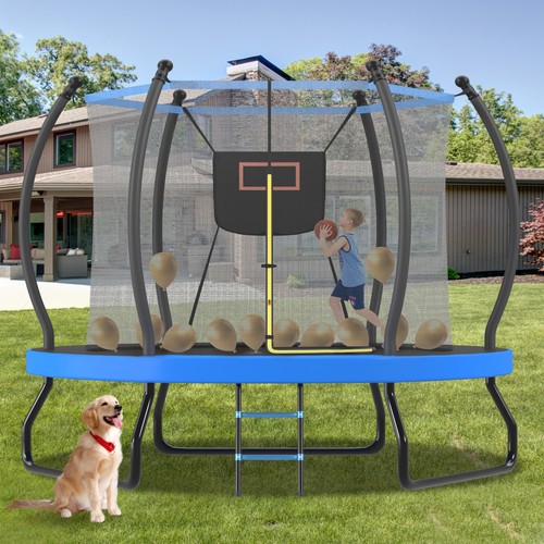 8ft 10ft trampoline - 10ft, with