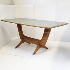 TABLE A MANGER VINTAGE 1950 PIEDS COMPAS DLG GIO PONTI ICO PARISI 50S ROCKABILLY
