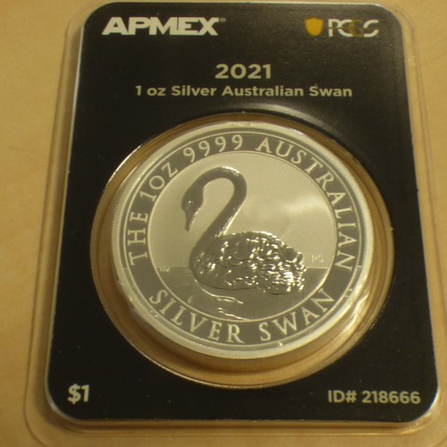 Australia swan 2021 silver - 1$,