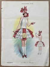 Estampe Travestis La Mode Nationale Costume Marquise De Sévigné Boîte de Bonbons